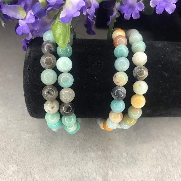 Madagascar Amazonite crystal/gemstone bracelet - Picture 5 of 5